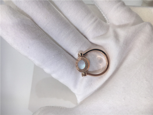 18K το κόσμημα κοσμήματος πολυτέλειας εκλεκτής ποιότητας αυξήθηκε χρυσά δαχτυλίδια αρραβώνων με τη μητέρα του μαργαριταριού/των διαμαντιών Pavé