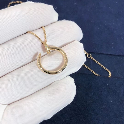 Cartier Juste Un Clou Necklace Real VS Diamonds 18K Gold Necklace