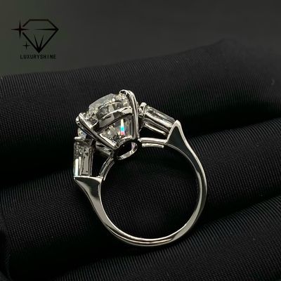 Luxuryshine Oval Cut VVS/VS Lab Grown Diamond 10CT Solitaire Ring 18K solid Gold custom Jewelry  With IGI Certificate