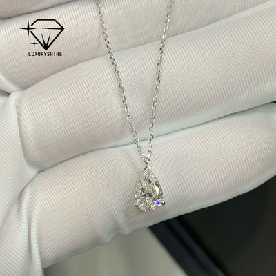 Luxury Diamond Necklace with 18k Rose Gold Plating VS2 Clarity and Excellent Cut for Women