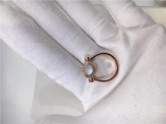 ποιότητας  18K Luxury Jewelry Jewelry Vintage Rose Gold Engagement Rings With Mother Of Pearl / Pavé Diamonds εργοστάσιο