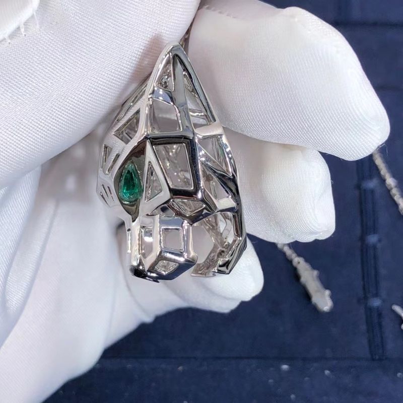 Ποιότητα 18K άσπρο χρυσό περιδέραιο Onyx Panthere σειρών αυτοκινήτων ΕΝΑΝΤΙΟΝ των διαμαντιών που προσαρμόζονται εργοστάσιο