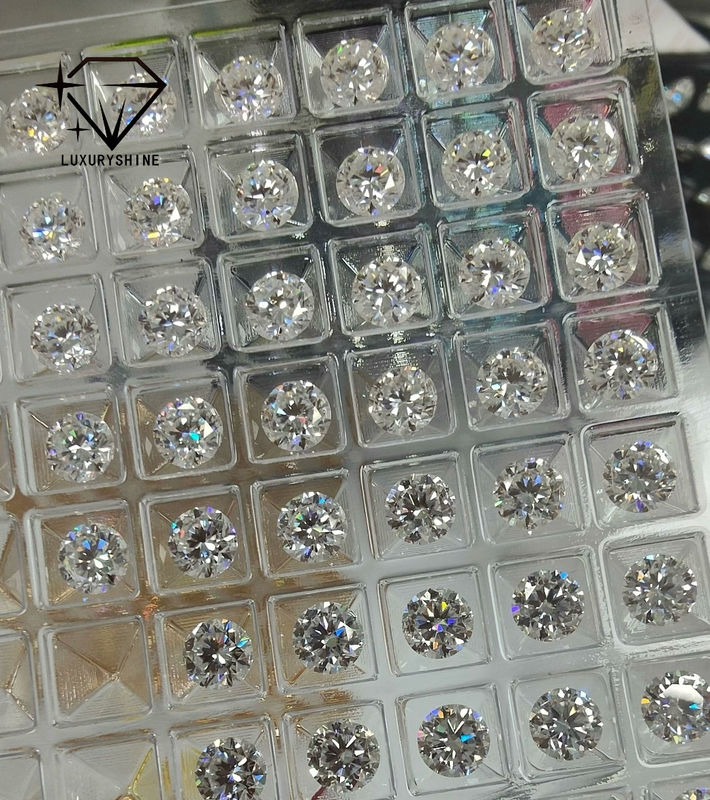 Ποιότητα LuxuryShine VS1 Διαμάντι Εργαστηρίου 1ct 2ct 3ct 4ct 5ct Στρογγυλό Κόψιμο Λευκό Εξαιρετικό Κόψιμο Πιστοποιημένο από IGI εργοστάσιο