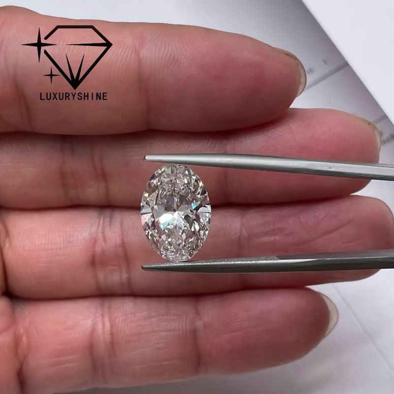 Ποιότητα LuxuryShine 0.1-10CT VVS2 Εργαστηριακά καλλιεργημένο διαμάντι D-F Χρώμα Λευκό Οβάλ Εξαιρετική κοπή με πιστοποιητικό IGI 3EX Κοπτόμενες πέτρες από την LuxuryShine εργοστάσιο