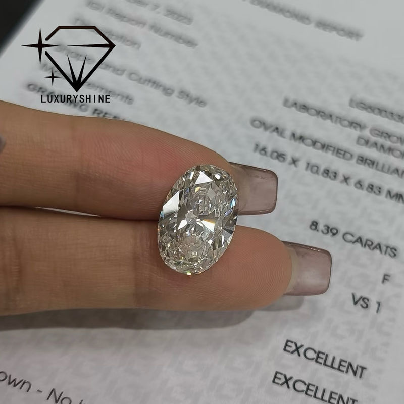 Ποιότητα LuxuryShine Εξαιρετικό Εργαστήριο Κοπής Μεγάλωτο Διαμάντι D-F Χρώμα Λευκό Οβάλ 0.1-10CT VS1 με Πιστοποιητικό IGI 3EX Κομμένα Λίθοι εργοστάσιο