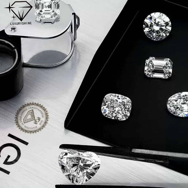 Ποιότητα LuxuryShine VS2 Heart Εξαιρετική Κόψη Εργαστήριο Μεγαλωμένο Διαμάντι Αληθινά Διαμάντια & Γάμα Κοσμήματα & Προσαρμοσμένα Κοσμήματα Υποστήριξη Ειδική Προσαρμογή εργοστάσιο