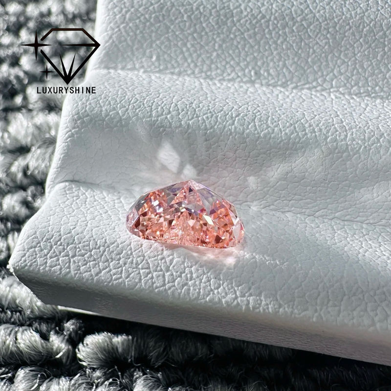 Ποιότητα LuxuryShine Fancy Pink / Fancy Intense Pink / Fancy Vivid Pink Διαμάντι Εργαστηρίου σε Σχήμα Καρδιάς VVS-VS1 Πραγματικά Διαμάντια & Κοσμήματα Γάμου & Προσαρμοσμένα Κοσμήματα εργοστάσιο