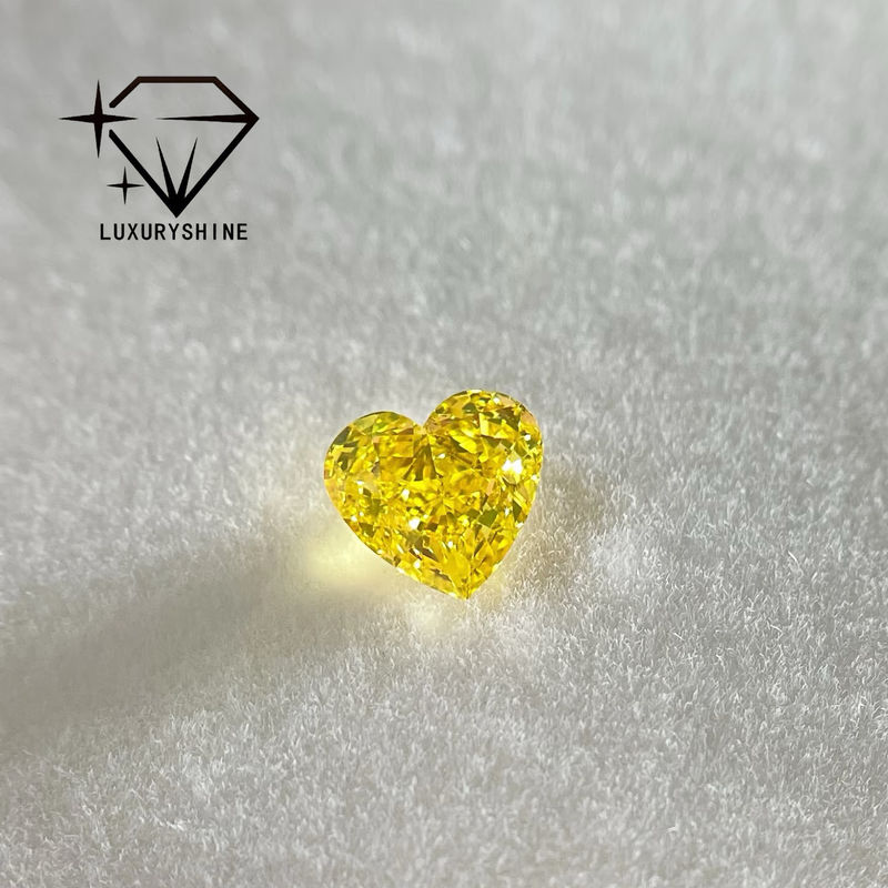 Ποιότητα LuxuryShine Ροζ / Κίτρινο / Πράσινο Εργαστήριο Κόψιμο Καρδιάς Μεγαλωμένο Διαμάντι VVS-VS Αληθινά Διαμάντια & Γάμα Κοσμήματα & Προσαρμοσμένα Κοσμήματα εργοστάσιο