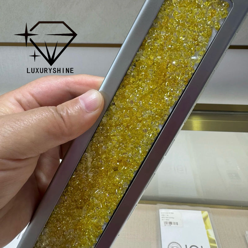 Ποιότητα LuxuryShine VVS-VS Fancy Yellow/Light Yellow/Fancy Intense/Vivid Yellow Διαμάντι Εργαστηρίου 1CT 2CT 3CT 4CT 5CT Οβάλ Εξαιρετικής Κοπής Με Πιστοποιητικό & Προσαρμοσμένα κοσμήματα εργοστάσιο