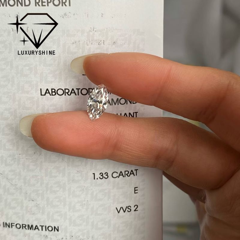 Ποιότητα Εργαστηριακό Διαμάντι Marquise VVS-VS Χρώμα D-F Πιστοποιημένο από IGI εργοστάσιο