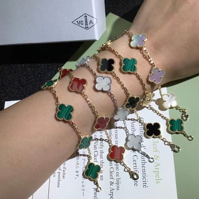 Ποιότητα 18K χρυσό εξατομικευμένο τρύγος χρυσό Bracelets Van Cleef & Arpels εργοστάσιο