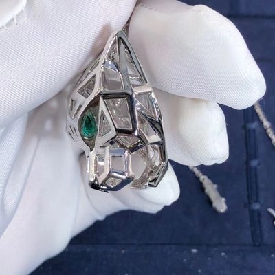 Ποιότητα 18K άσπρο χρυσό περιδέραιο Onyx Panthere σειρών αυτοκινήτων ΕΝΑΝΤΙΟΝ των διαμαντιών που προσαρμόζονται εργοστάσιο