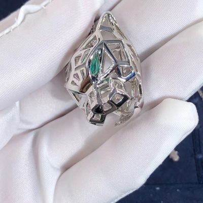 Ποιότητα 18K άσπρο χρυσό περιδέραιο Onyx Panthere σειρών αυτοκινήτων ΕΝΑΝΤΙΟΝ των διαμαντιών που προσαρμόζονται εργοστάσιο