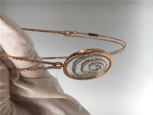 Ποιότητα Η στρογγυλή μορφή 18k αυξήθηκε χρυσό κρεμαστό κόσμημα, ευτυχές κρεμαστό κόσμημα πνευμάτων ποιοτικού Chopard Si Χ εργοστάσιο