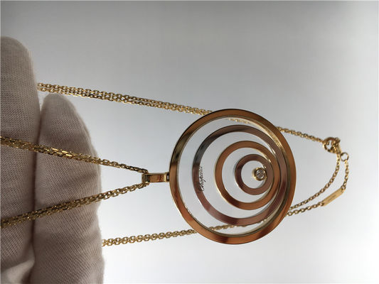 Ποιότητα Η στρογγυλή μορφή 18k αυξήθηκε χρυσό κρεμαστό κόσμημα, ευτυχές κρεμαστό κόσμημα πνευμάτων ποιοτικού Chopard Si Χ εργοστάσιο