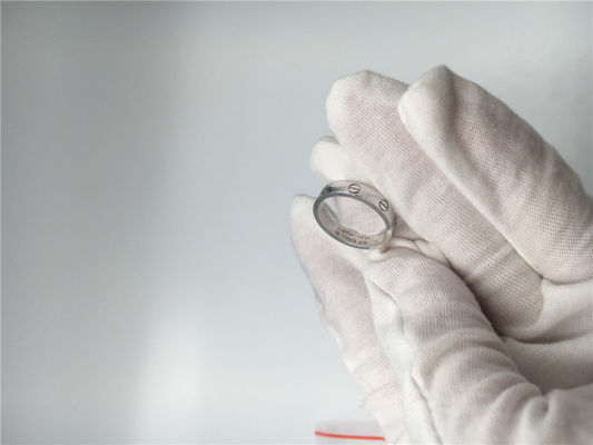Ποιότητα 18K άσπρη γαμήλια ζώνη B4085100 αγάπης κοσμήματος πολυτέλειας χρυσή χωρίς διαμάντι εργοστάσιο