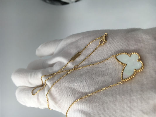 Ποιότητα Van Cleef και περιδέραιο πεταλούδων Arpels, κίτρινο χρυσό τυχερό Alhambra βραχιόλι 18k εργοστάσιο