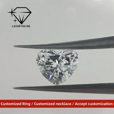 Ποιότητα LuxuryShine VVS2 Λευκή καρδιά Εξαιρετική Κόψη Εργαστήριο Μεγαλωμένο Διαμάντι 1CT 2CT 3CT 4CT 5CT Υποστήριξη Ειδική προσαρμογή εργοστάσιο