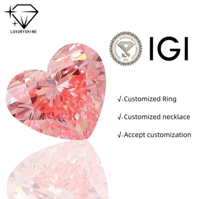 Ποιότητα LuxuryShine Fancy Pink / Fancy Intense Pink / Fancy Vivid Pink Διαμάντι Εργαστηρίου σε Σχήμα Καρδιάς VVS-VS1 Πραγματικά Διαμάντια & Κοσμήματα Γάμου & Προσαρμοσμένα Κοσμήματα εργοστάσιο