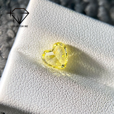 Ποιότητα LuxuryShine VS1 Διαμάντι Εργαστηρίου Fancy Yellow Heart Shape 1CT 2CT 3CT 4CT 5CT Πραγματικά Διαμάντια Με Πιστοποιητικό IGI εργοστάσιο
