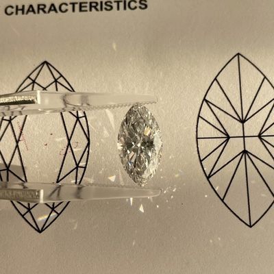 Ποιότητα LuxuryShine VVS2 Σχήματος Μαρκήζας 0.3-15ct Διαμάντι Εργαστηρίου D-F Χρώμα 3EX Κοπής με Πιστοποιητικό IGI Πραγματικό Διαμάντι εργοστάσιο