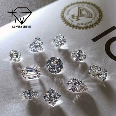 Ποιότητα LuxuryShine VVS-VS Διαμάντι σχήματος Asscher εργαστηρίου 0.1-10CT D-F Color λευκό διαμάντι με πιστοποιητικό IGI 3EX Cut Stones εργοστάσιο