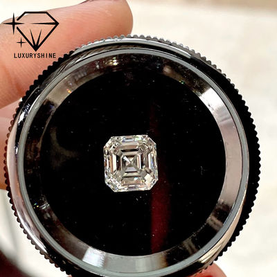 Ποιότητα LuxuryShine VVS-VS Διαμάντι σχήματος Asscher εργαστηρίου 0.1-10CT D-F Color λευκό διαμάντι με πιστοποιητικό IGI 3EX Cut Stones εργοστάσιο