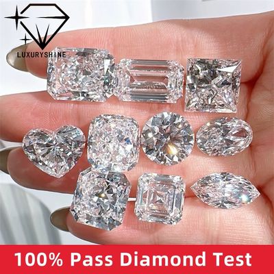 Ποιότητα LuxuryShine VVS-VS Διαμάντι σχήματος Asscher εργαστηρίου 0.1-10CT D-F Color λευκό διαμάντι με πιστοποιητικό IGI 3EX Cut Stones εργοστάσιο
