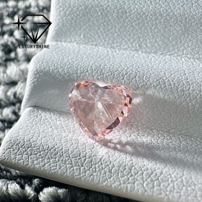 Ποιότητα LuxuryShine Ροζ / Κίτρινο / Πράσινο Εργαστήριο Κόψιμο Καρδιάς Μεγαλωμένο Διαμάντι VVS-VS Αληθινά Διαμάντια & Γάμα Κοσμήματα & Προσαρμοσμένα Κοσμήματα εργοστάσιο