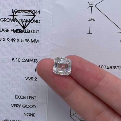 Ποιότητα LuxuryShine VVS-VS 0.1-10CT Asscher Shape Lab Μεγαλωμένο Διαμάντι D-F Χρώμα λευκό διαμάντι Με Πιστοποιητικό IGI 3EX Σκοπή πέτρες εργοστάσιο