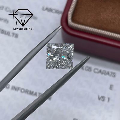 Ποιότητα Διαμάντια Γάμου Χονδρικής LuxuryShine Princess Cut Lab Grown Diamond D-F Color VVS-VS Με Πιστοποιητικό IGI Excellent Cut εργοστάσιο