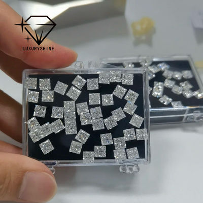 Ποιότητα Διαμάντια Γάμου Χονδρικής LuxuryShine Princess Cut Lab Grown Diamond D-F Color VVS-VS Με Πιστοποιητικό IGI Excellent Cut εργοστάσιο
