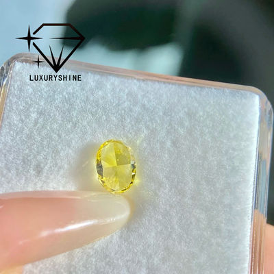 Ποιότητα LuxuryShine VVS-VS Fancy Yellow/Light Yellow/Fancy Intense/Vivid Yellow Διαμάντι Εργαστηρίου 1CT 2CT 3CT 4CT 5CT Οβάλ Εξαιρετικής Κοπής Με Πιστοποιητικό & Προσαρμοσμένα κοσμήματα εργοστάσιο