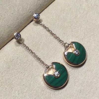 Ποιότητα Amulette de Earrings Personalized χρυσός κίτρινος/ρόδινος/άσπρος χρυσός κοσμήματος 18k εργοστάσιο