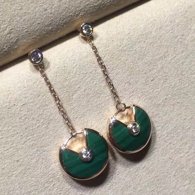 Ποιότητα Amulette de Earrings Personalized χρυσός κίτρινος/ρόδινος/άσπρος χρυσός κοσμήματος 18k εργοστάσιο
