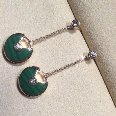 Ποιότητα Amulette de Earrings Personalized χρυσός κίτρινος/ρόδινος/άσπρος χρυσός κοσμήματος 18k εργοστάσιο