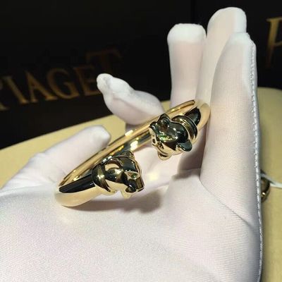 Ποιότητα Onyx 18K χρυσοί βραχιολιών γρανάτες Tsavorite κοσμήματος πολυτέλειας χρυσοί με το διαμάντι εργοστάσιο