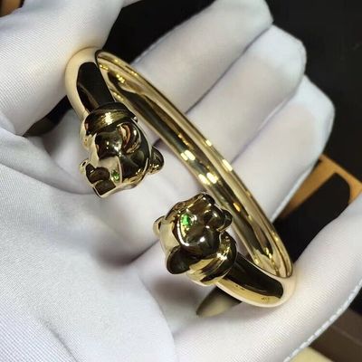 Ποιότητα Onyx 18K χρυσοί βραχιολιών γρανάτες Tsavorite κοσμήματος πολυτέλειας χρυσοί με το διαμάντι εργοστάσιο