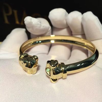 Ποιότητα Onyx 18K χρυσοί βραχιολιών γρανάτες Tsavorite κοσμήματος πολυτέλειας χρυσοί με το διαμάντι εργοστάσιο