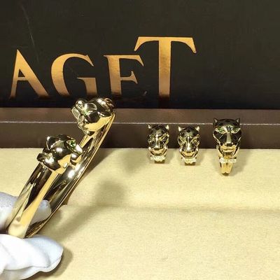 Ποιότητα Onyx 18K χρυσοί βραχιολιών γρανάτες Tsavorite κοσμήματος πολυτέλειας χρυσοί με το διαμάντι εργοστάσιο
