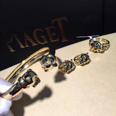 Ποιότητα Onyx 18K χρυσοί βραχιολιών γρανάτες Tsavorite κοσμήματος πολυτέλειας χρυσοί με το διαμάντι εργοστάσιο